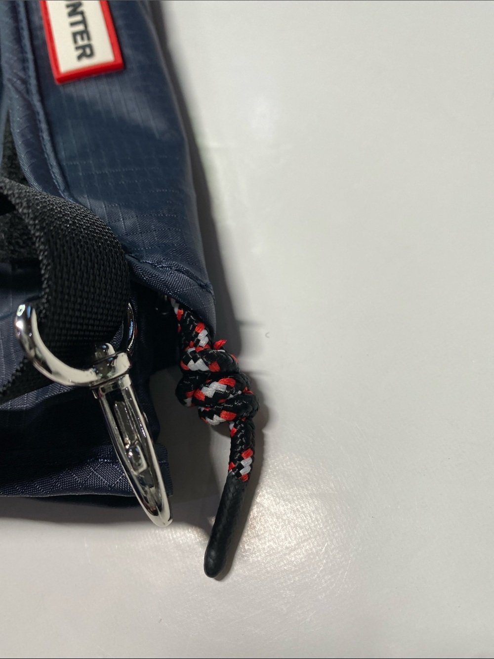 New HUNTER Original Packable Crossbody Navy Nylon Travel Lightweight Vacation - Picture 17 of 17